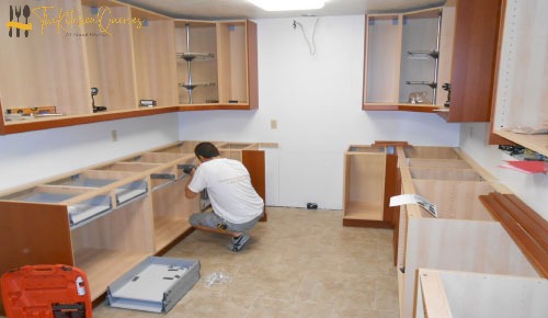 Install Wall and Base Cabinets-ink